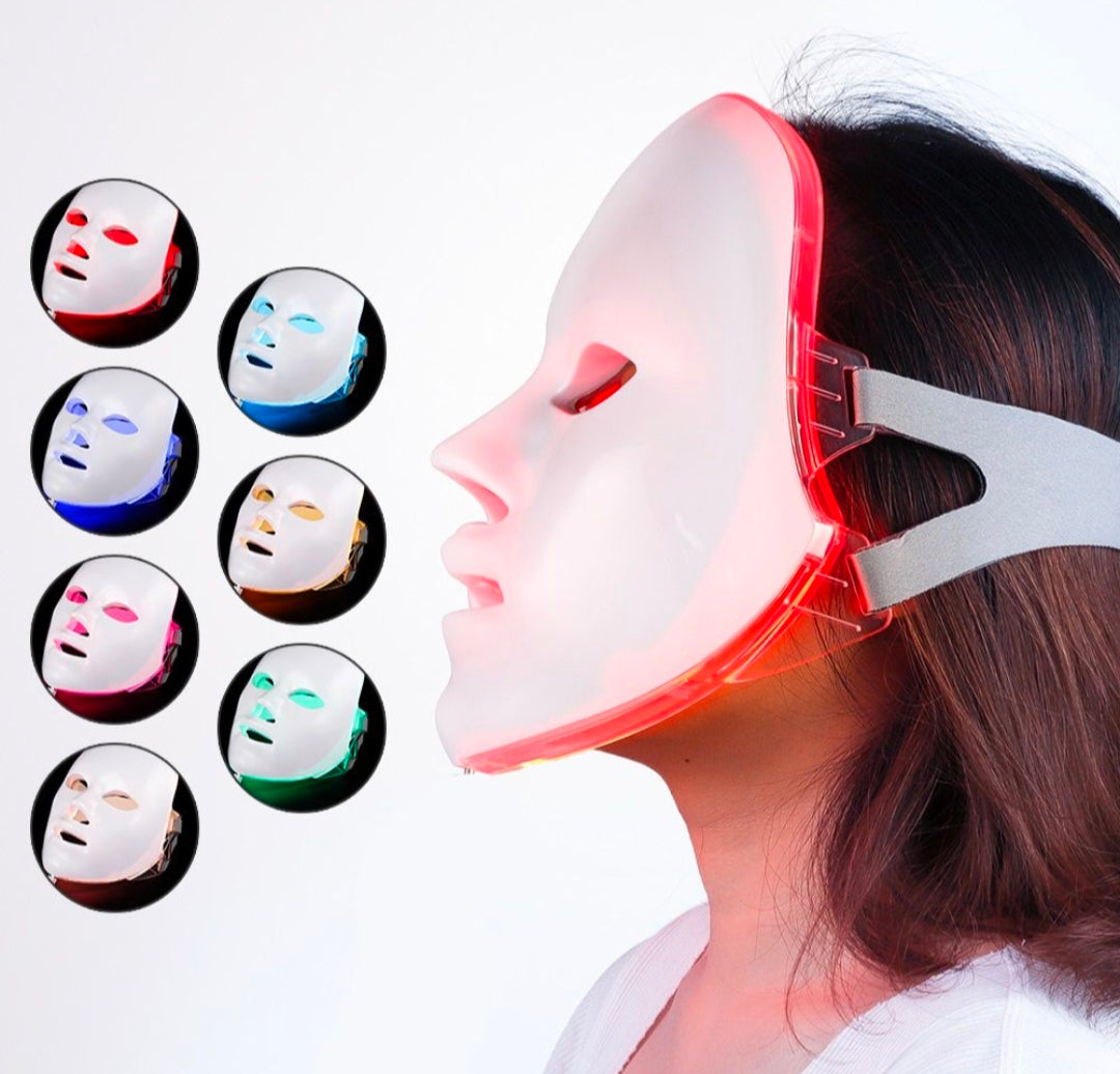 USB Rechargable Cordless 7 Color LED Skin Facial Mask